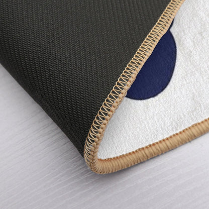 Dinosaur Feet  Dino Footprints  Navy Blue  Long-Lasting Bath Mat