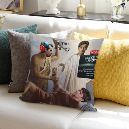 They're Going to Sacrifice Leclerc Soft Easy Maintenance Throw Pillow