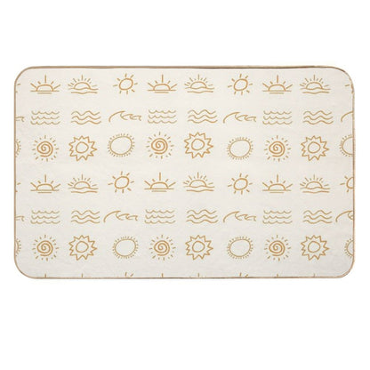 Different Suns Aesthetic  Stain-Proof Bath Mat