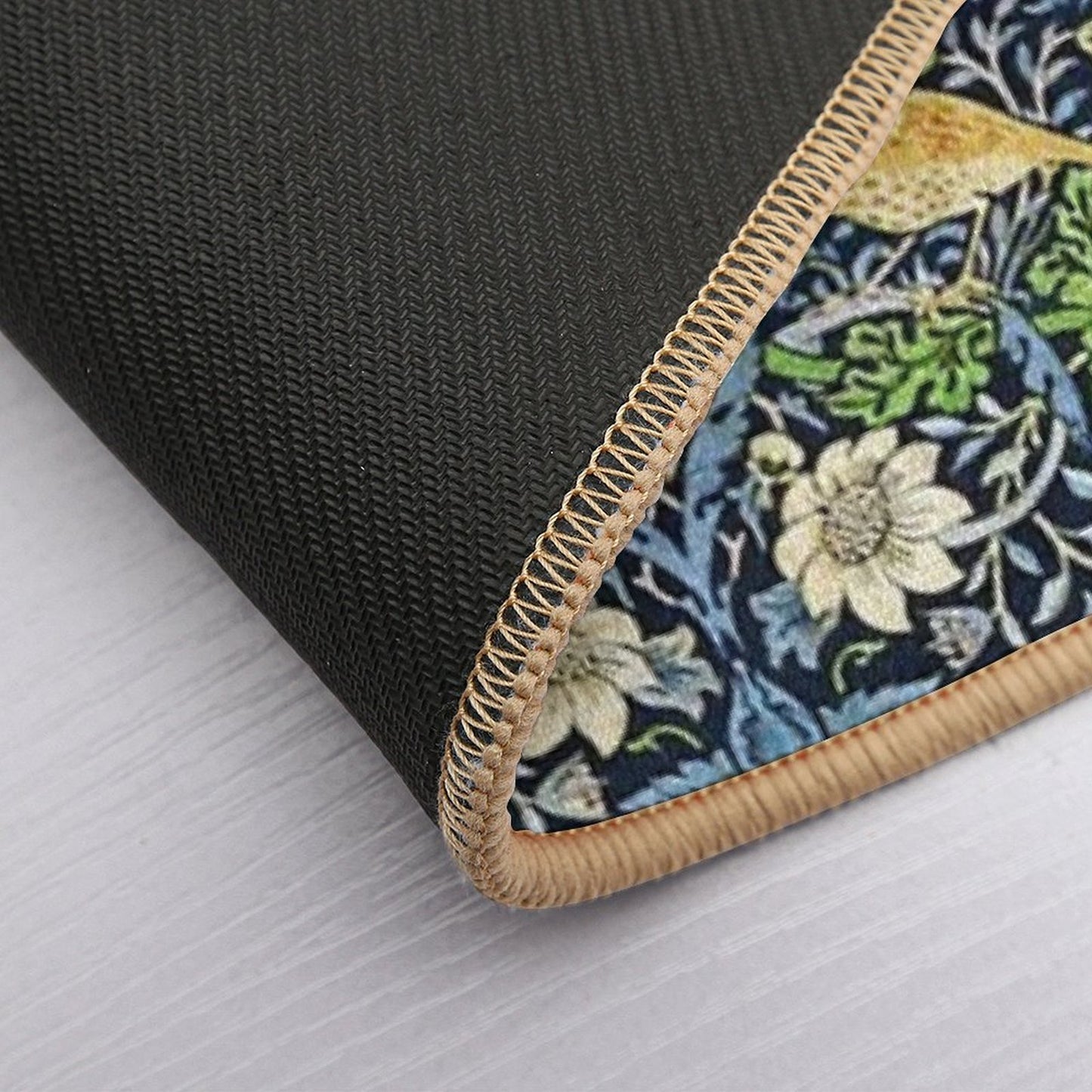 Art Nouveau Bird And Flower Tapestry  Versatile Bath Mat