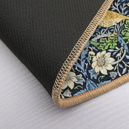 Art Nouveau Bird And Flower Tapestry  Versatile Bath Mat