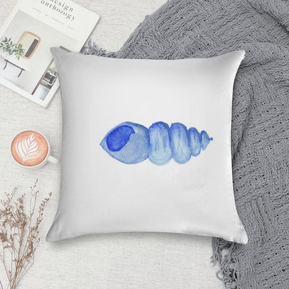 Watercolor Shell by Charlotte Canzano Soft Bedroom Essential Throw Pillow
