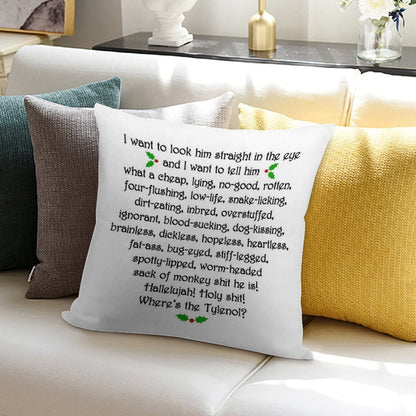 Clark Griswold Rant Soft Home Decor Throw Pillow