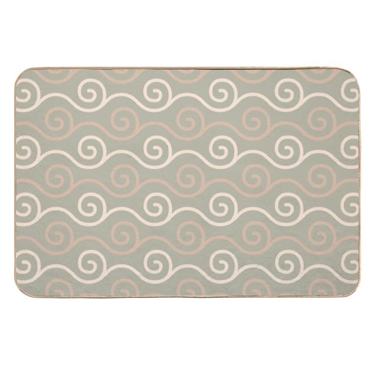 Spiral Lines  Odorless Bath Mat