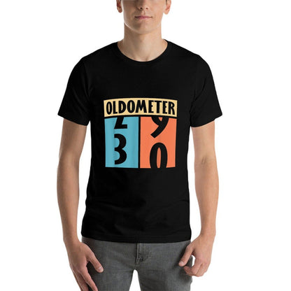 Oldometer 30 Years Old 30th Birthday  Trendy Pattern T-Shirt