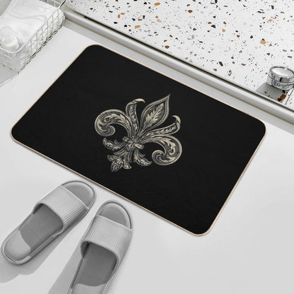 Fleur De Lis Ornate  Pet-Safe Bath Mat