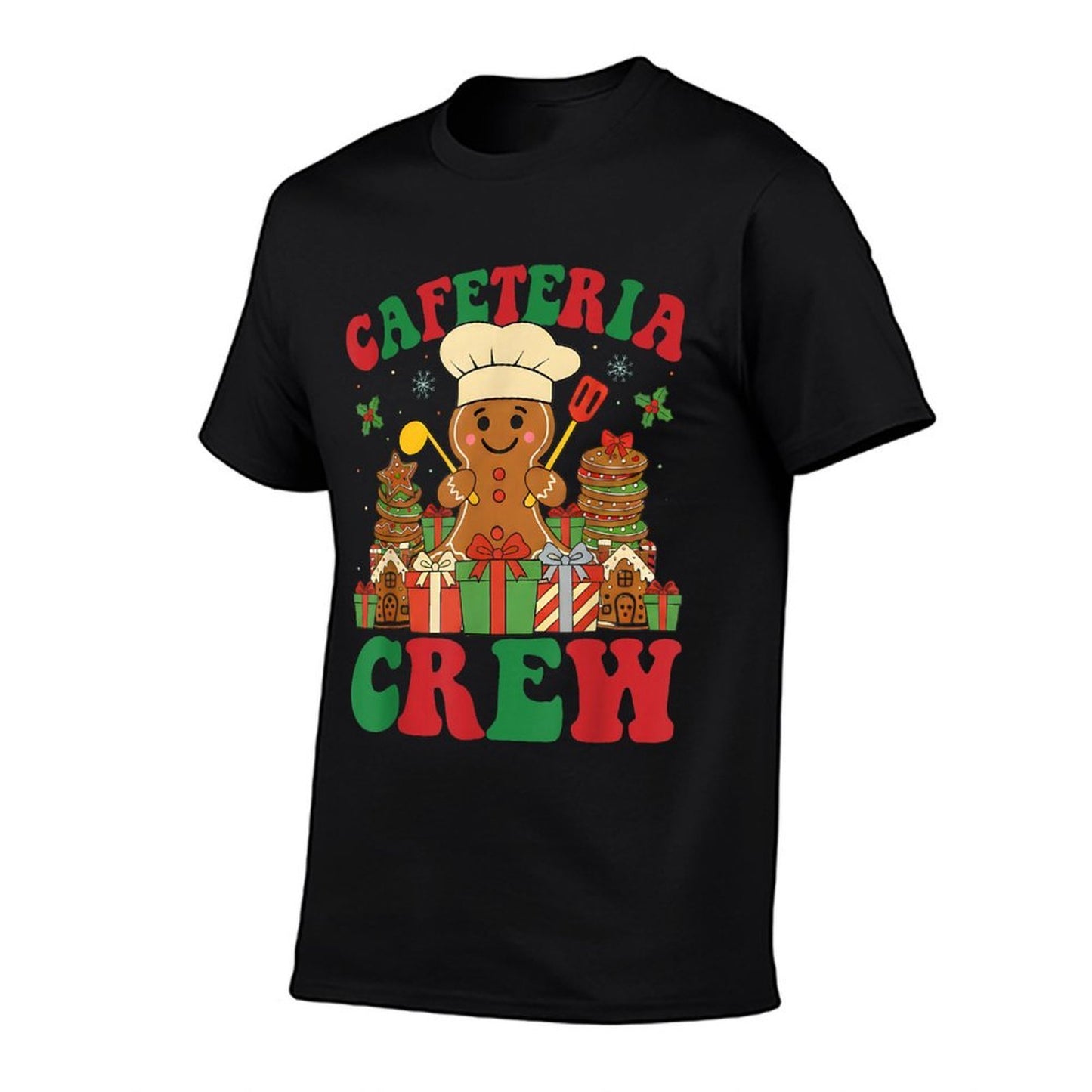 Cafeteria Crew Gingerbread Lunch Lady Worker Xmas Women  Quick-drying T-Shirt