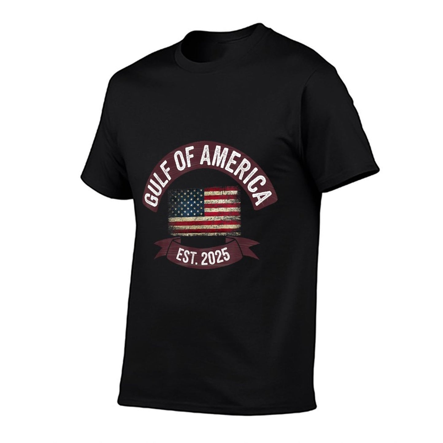 Retro Gulf Of USA America Est 2025 USA American Flag Lightweight T-Shirt