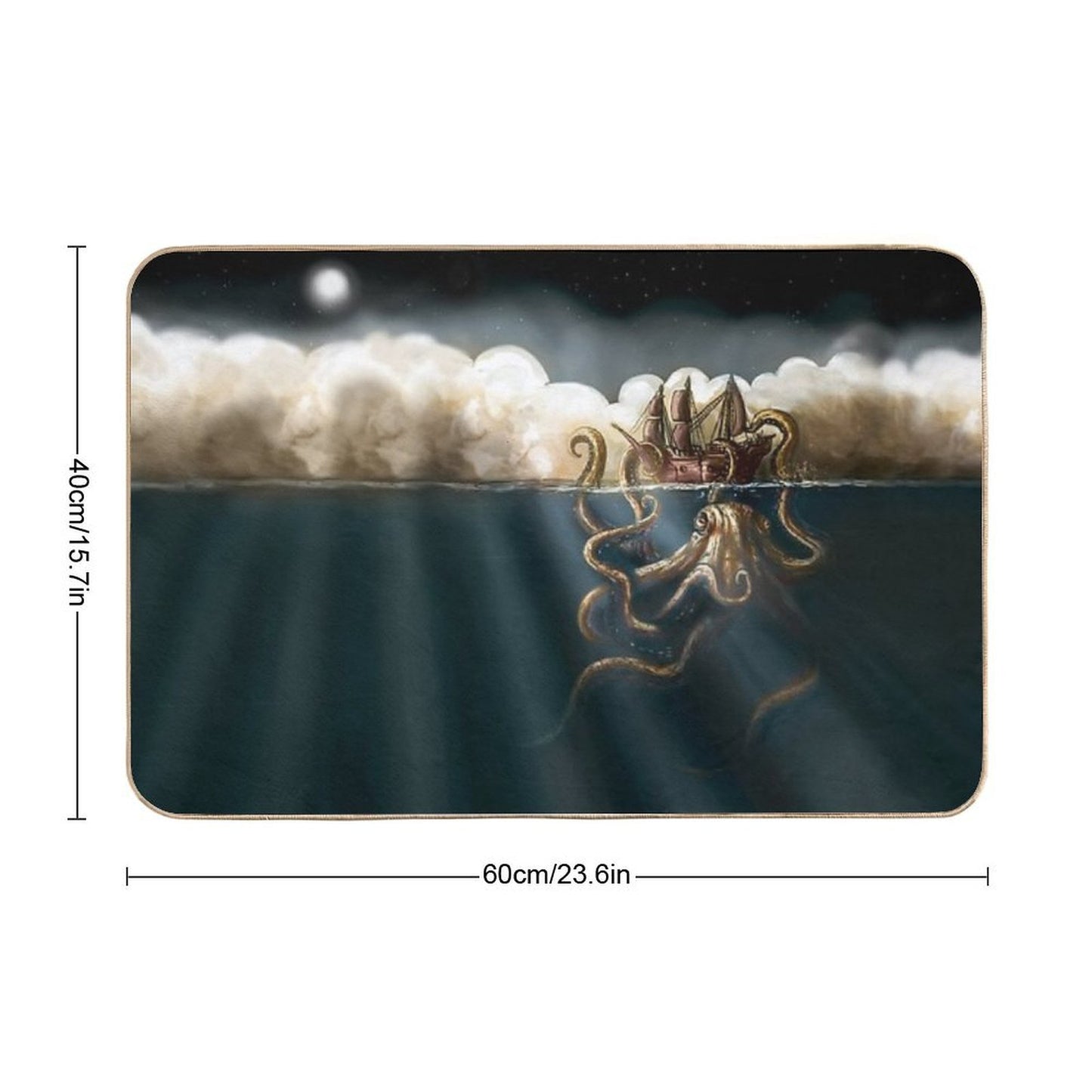 Kraken  Non-Slip Bath Mat