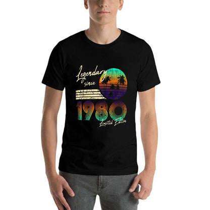40Thbirthdaygifts Vintage Since October 1980 40Th Birthday  Moisture-wicking T-Shirt