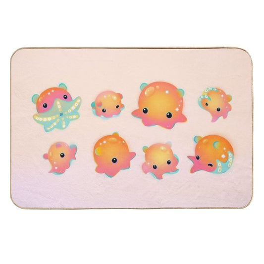 Flapjack Octopus  Rapid-Drying Bath Mat