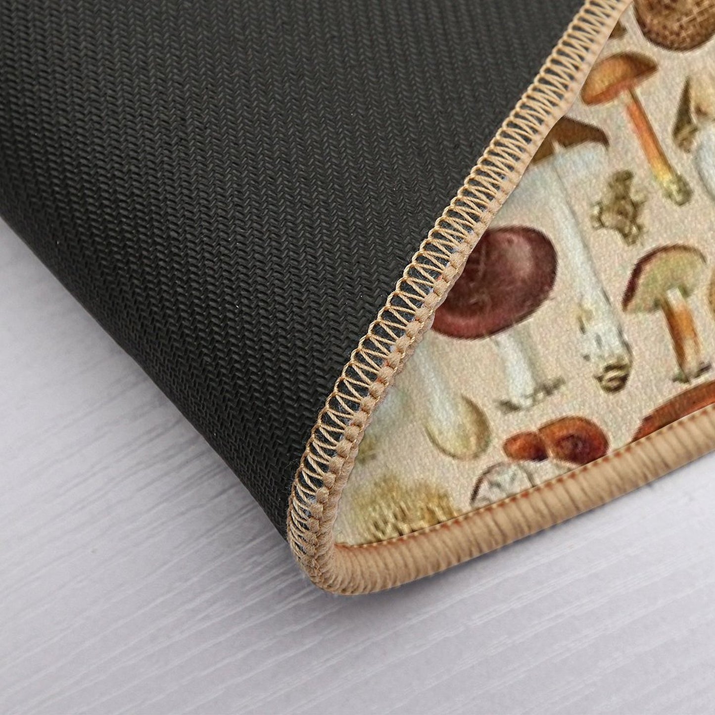 Vintage Mushroom Designs Collection  Multi-Purpose Bath Mat