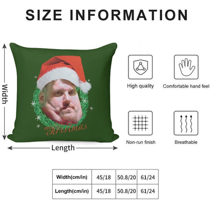 Meddl Xmas Christmas Lord Soft Hidden Zipper Throw Pillow