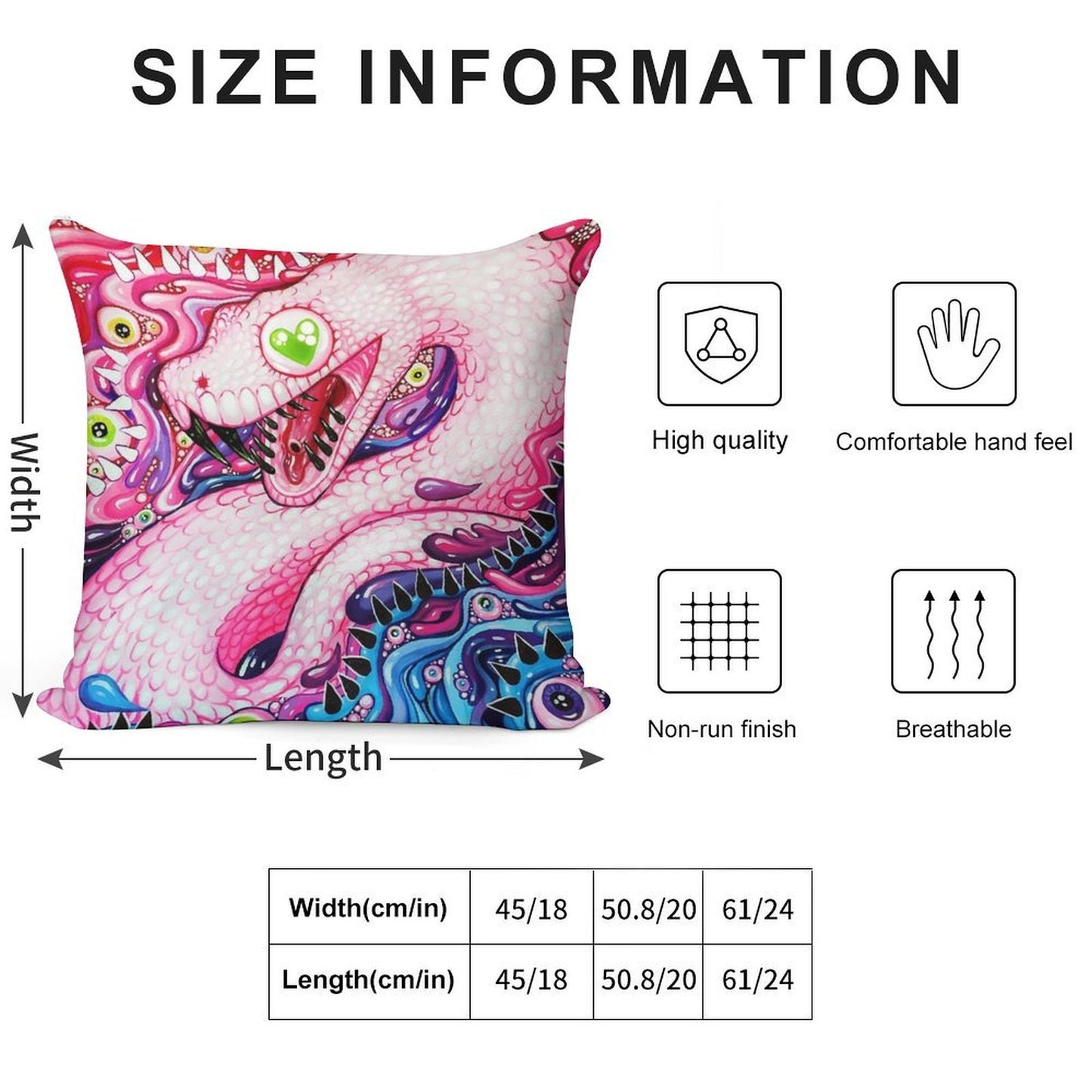 Glittersnake - Acrylic Painting Soft Fade-Resistant Throw Pillow