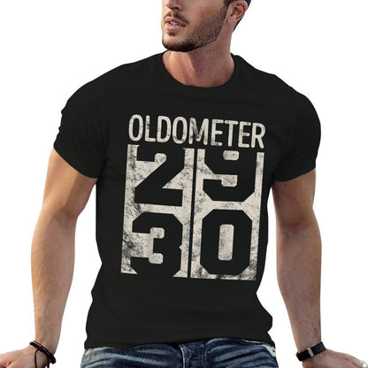 Funny 30 Years Old Oldometer Vintage 30th Birthday Odometer  Stretchy T-Shirt