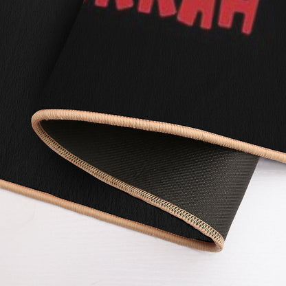 Merry Christmas Kiss My Ass Funny Hanukkah Vacation  Dirt-Trapping Bath Mat