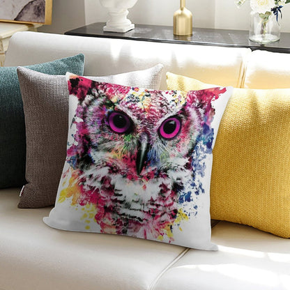 Owl Soft Decorative Cover Throw Pillow
