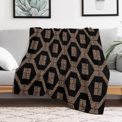 Decorative Geometric Design12 Versatility Throw Blanket