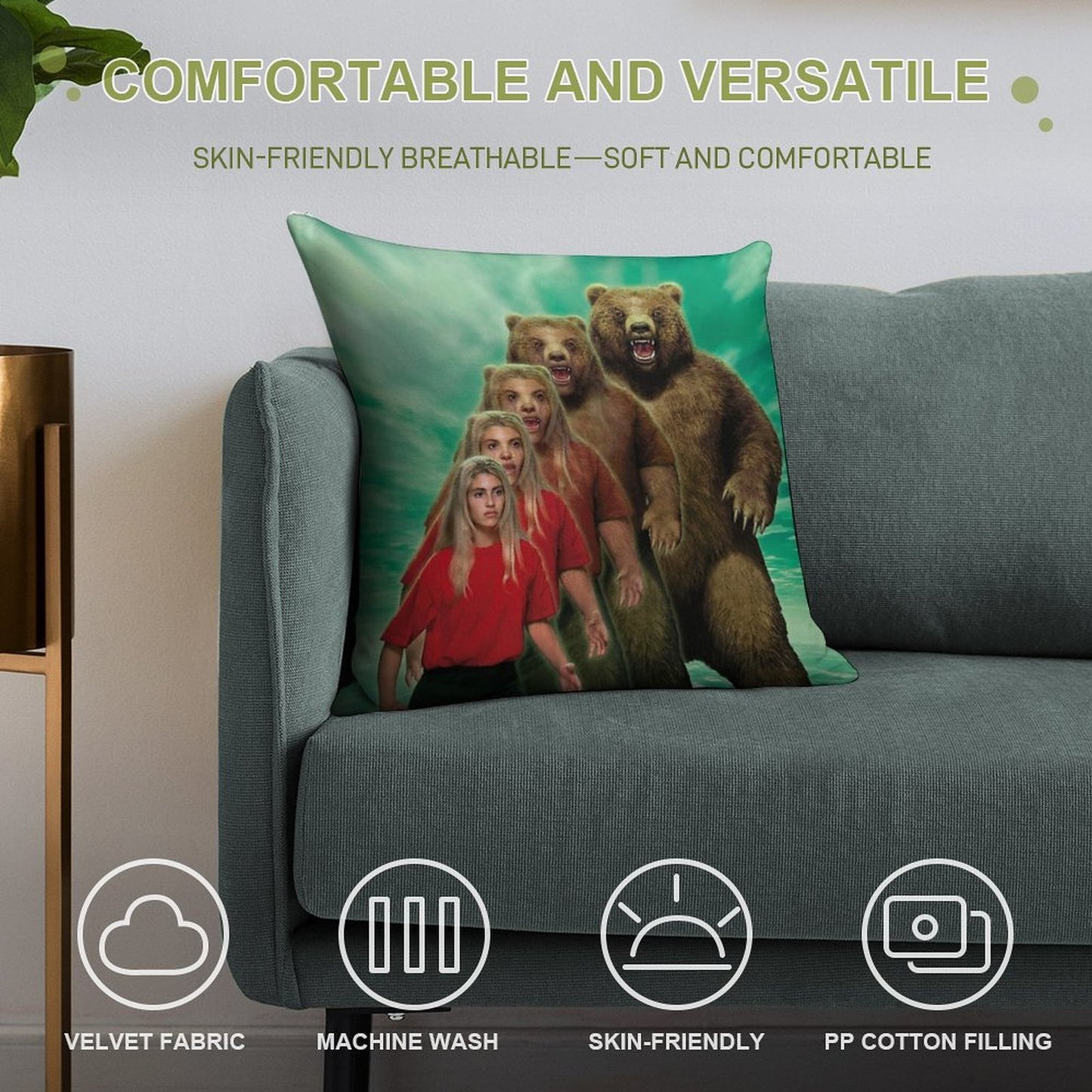 Animorphs #7 The Stranger Cover Artwork by David Mattingly Soft Luxury Feel Throw Pillow