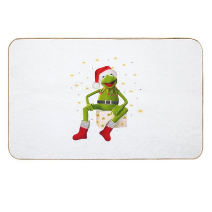 Kermit Muppet Show-Christmas  Toxin-Free Bath Mat
