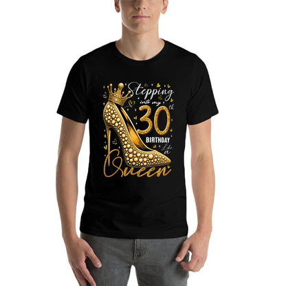 30 Year Old Gifts High Heels Stepping Into My 30th Birthday  Tagless Design T-Shirt
