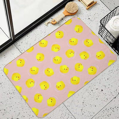 Rubber Ducks - Pink  Anti-Trip Bath Mat