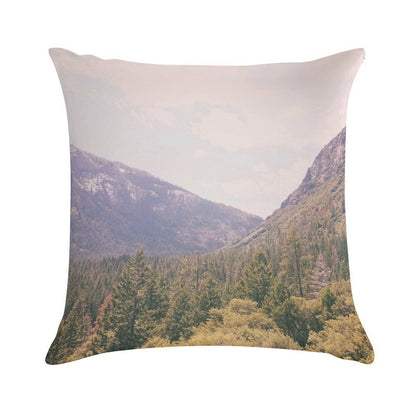 Yosemite Forest Soft High-Density Material Throw Pillow
