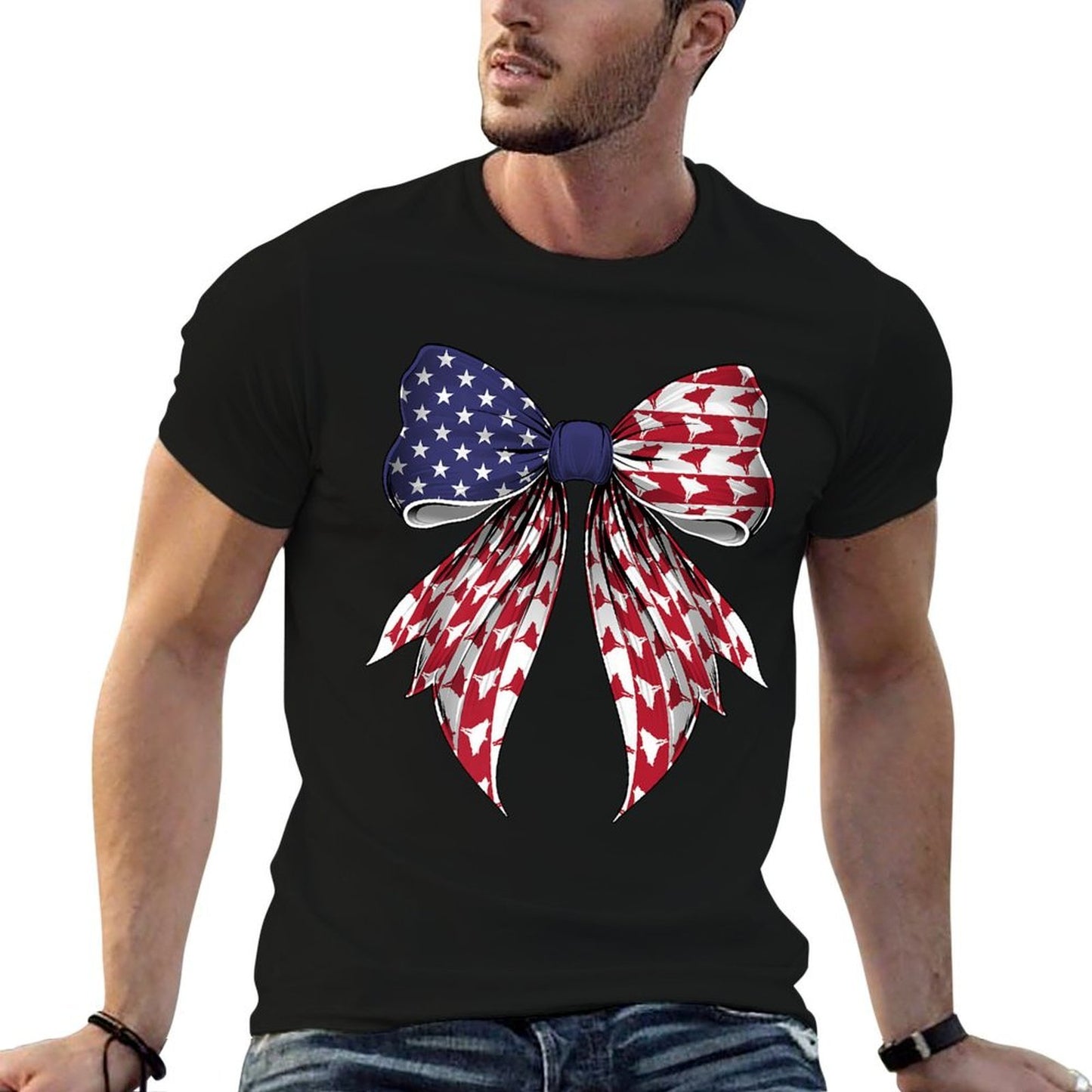 Wingsuit Flying Wingsuit Flyer 4th of July USA American Premium  Tagless Design T-Shirt
