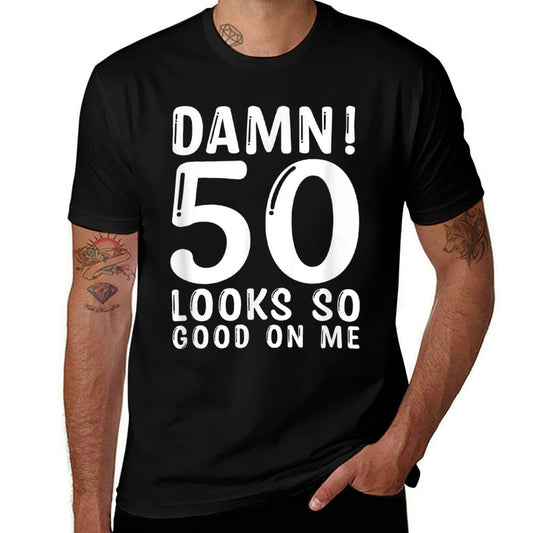 50 Year Old Funny 50th Birthday Funny Quote 50 Years  Rolled Sleeves T-Shirt