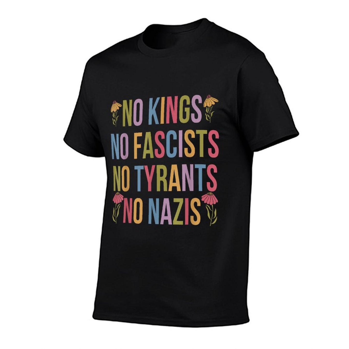 No Kings in America No Fascists We The People Political  Stretchy T-Shirt