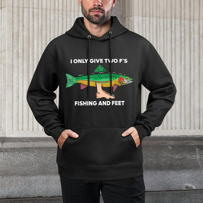 Oddly Specific Apparel Unisex-Adults Fishing Black Small Classic Fit Modern Humor Irony Satirical Design Cotton-Polyester Blend Hoodie