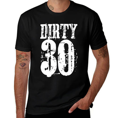 FUNNY DIRTY 30 Birthday Premium  Oversized Silhouette T-Shirt