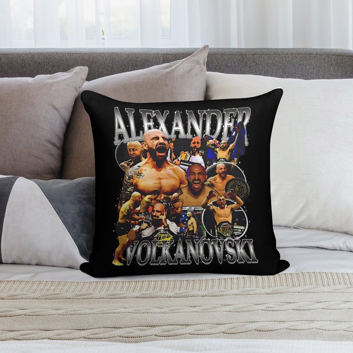 Alexander Volkanovski The Great Vintage Soft Luxury Feel Throw Pillow