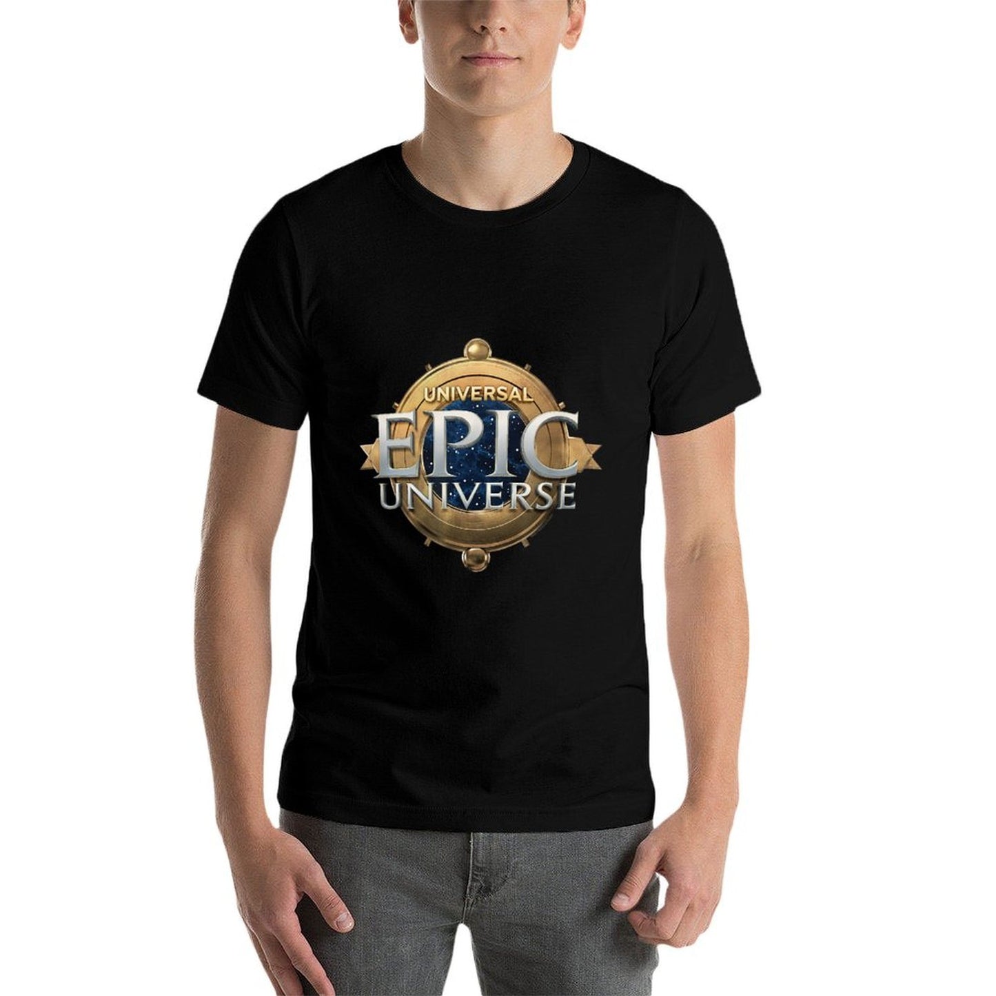 Universal Epic Universe Logo Tagless Design T-Shirt