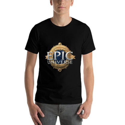 Universal Epic Universe Logo Tagless Design T-Shirt