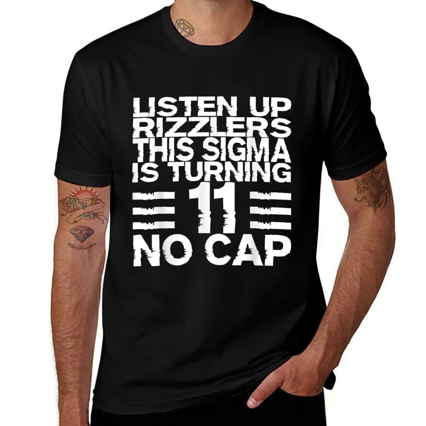 Sigma 11th Birthday 11 Year Old Boys Girls No Cap Rizzlers  Quick-drying T-Shirt