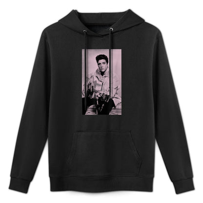 Elvis Presley Pink Guitar Cotton-Polyester Blend Hoodie