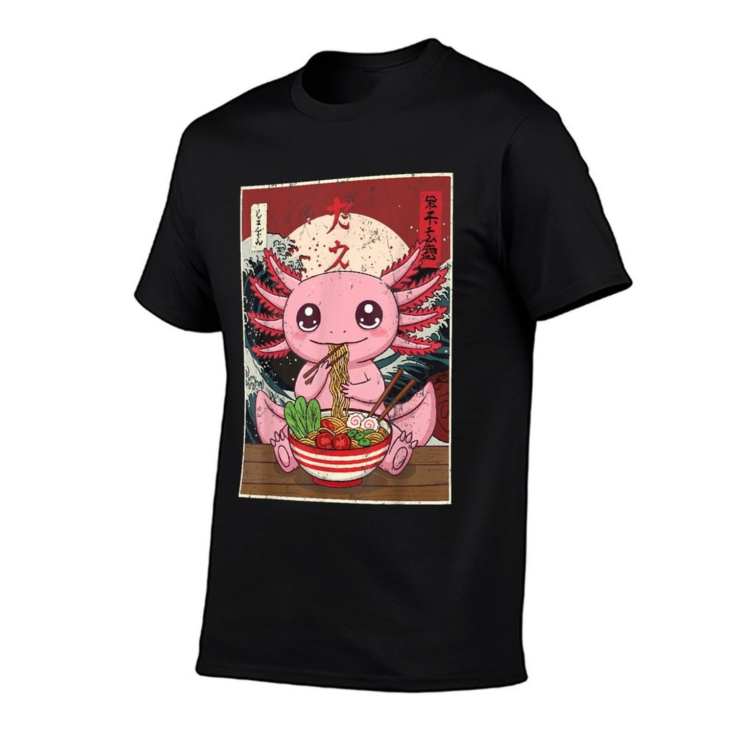 Axolotl Ramen Japanese Funny Graphics Kawaii Anime Gifts  Vintage-inspired T-Shirt
