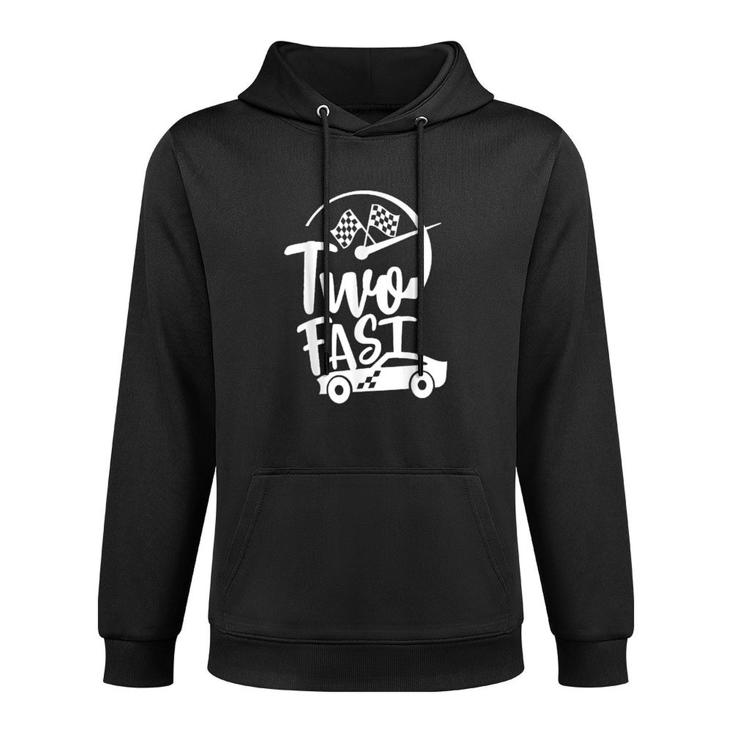 Two Fast Birthday Boy 2 Two Race Car 2nd Birthday Racing Car Medium-Weight Fabric Hoodie