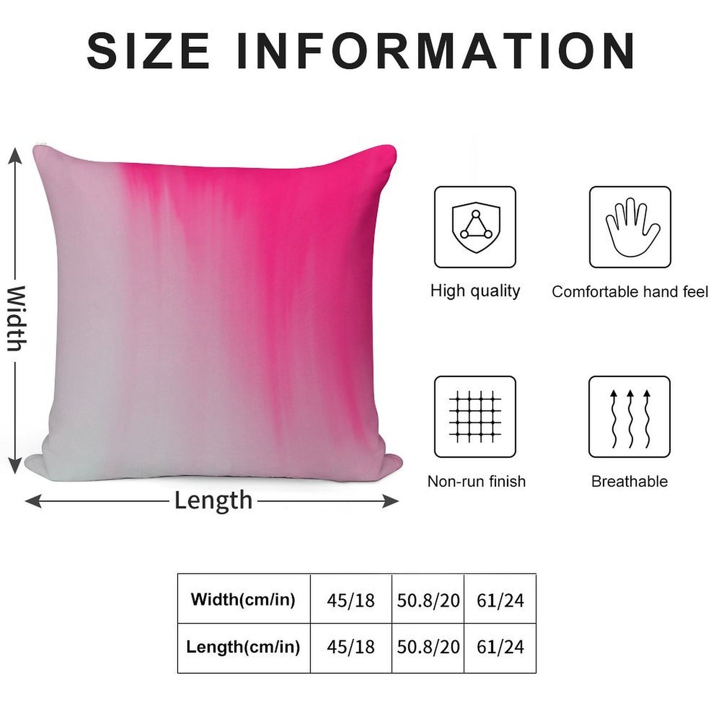 SIN Soft Short Plush Fabric Throw Pillow