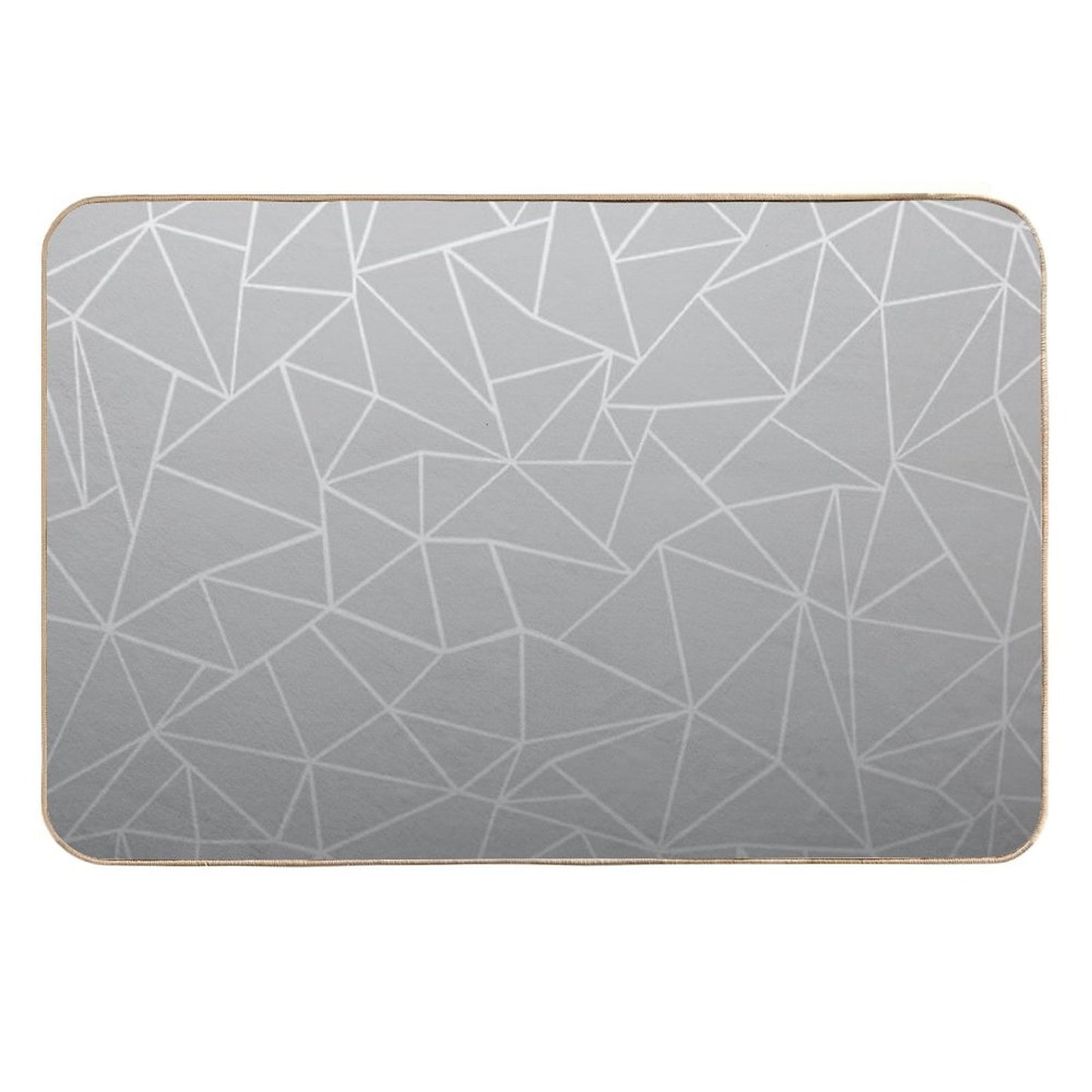Abstract Ombre White  Slip-Resistant Bath Mat