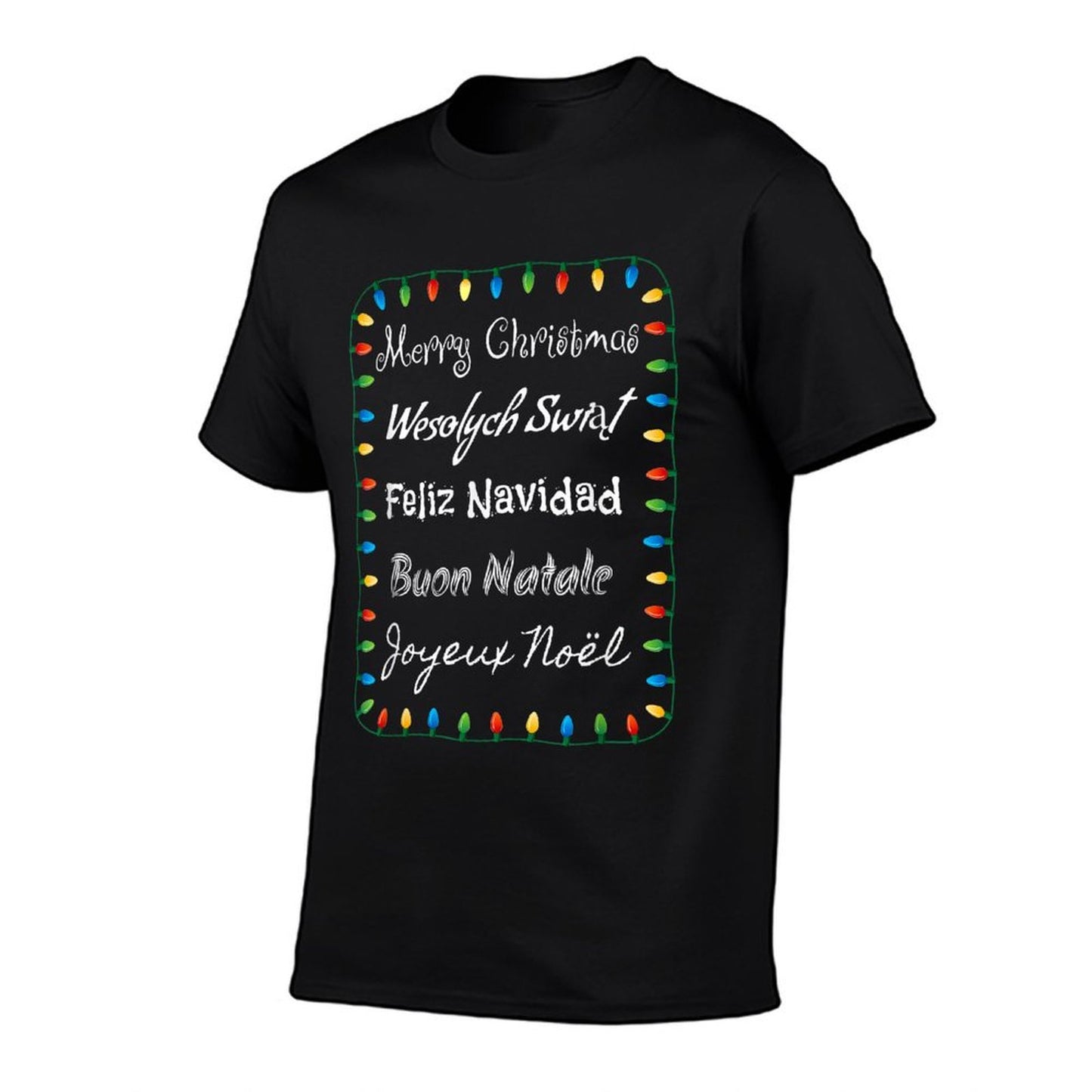 Merry Christmas Languages Around The World  Graphic-printed T-Shirt