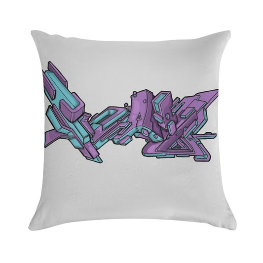 Grape Ice Soft High-Density Material Throw Pillow