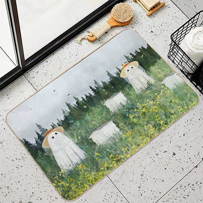 There's Ghosts By The Apiary Again...  Rapid-Drying Bath Mat