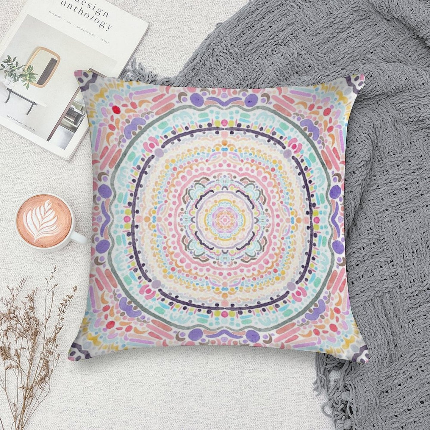 Summer Ice Cream Soft Warmth Comfort Throw Pillow