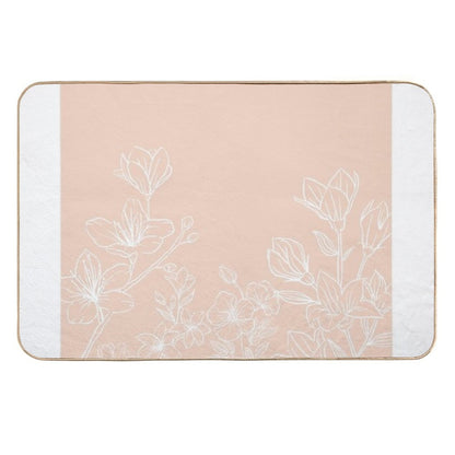 Flower Image  Rapid-Drying Bath Mat