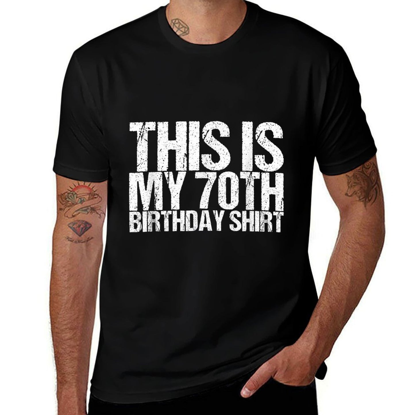 This Is My 70th Birthday  Stretchy T-Shirt
