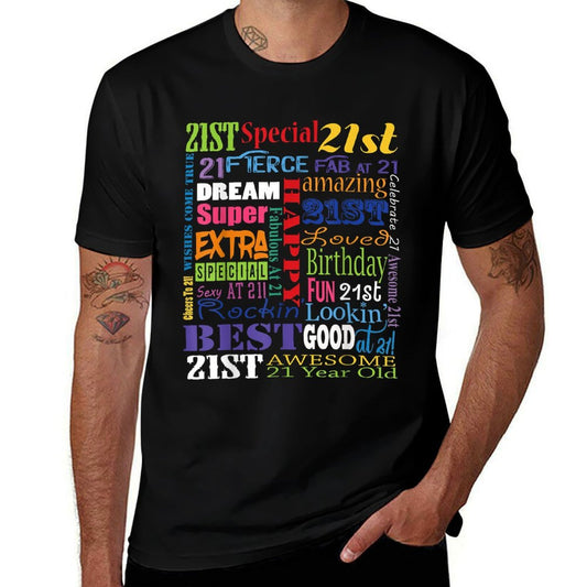Fun 21st Birthday - Happy 21st Birthday Party  Eco-friendly Material T-Shirt