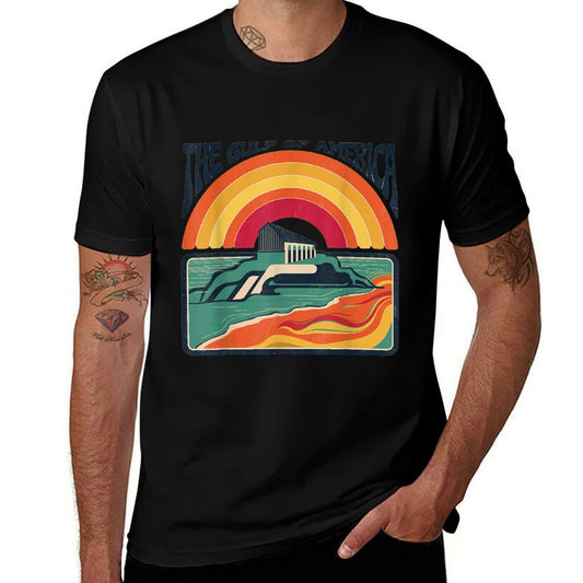 Retro Gulf Of USA America Gulf of Mexico Or America Wrinkle-resistant T-Shirt