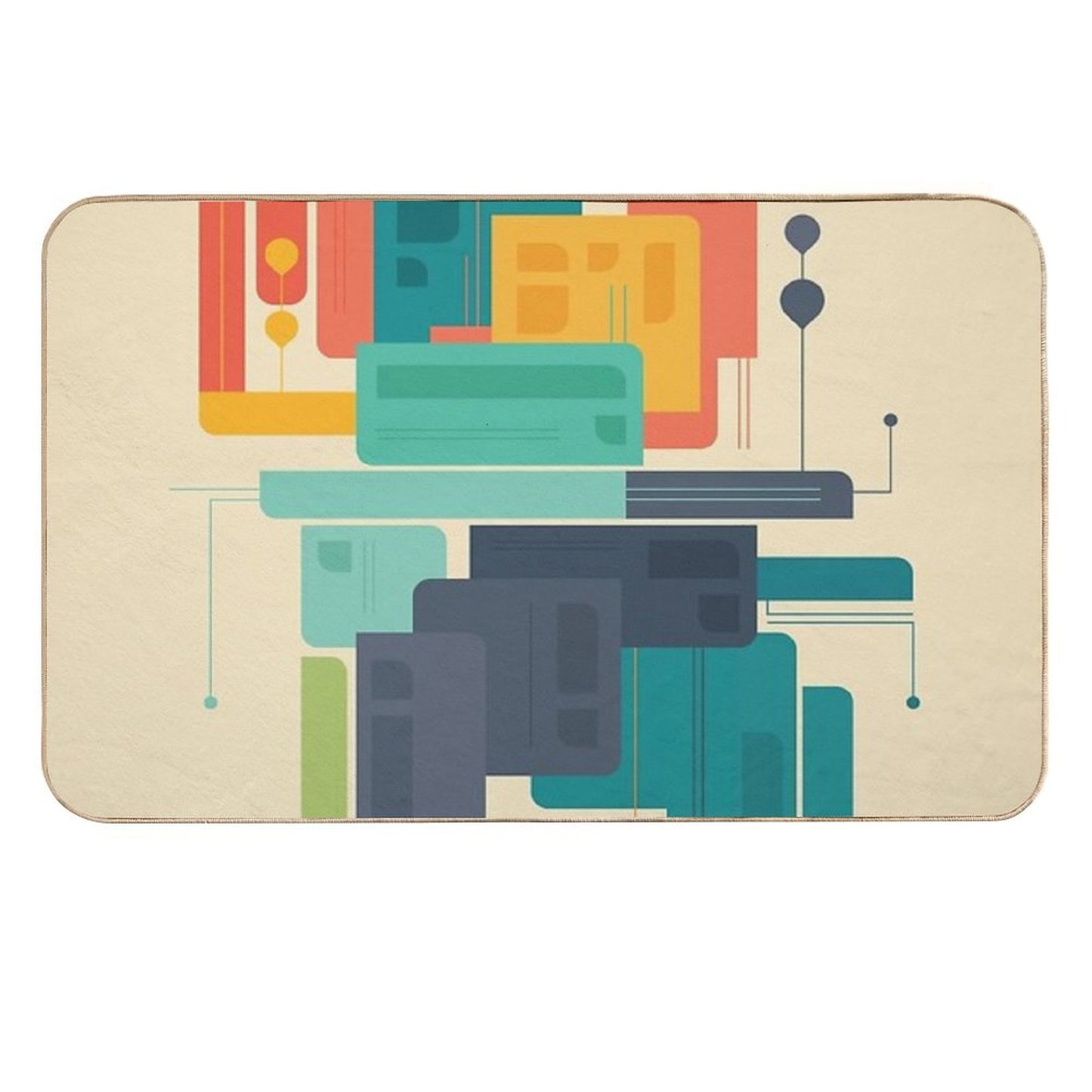 Meet Me At The Bridge  Absorbent Bath Mat